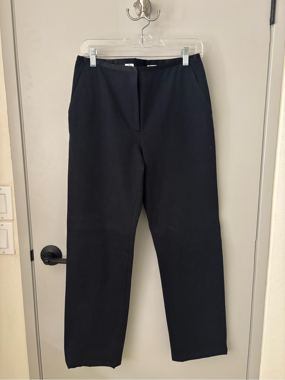 Vintage DKNY Classic Black High Waist Straight Leg Pants